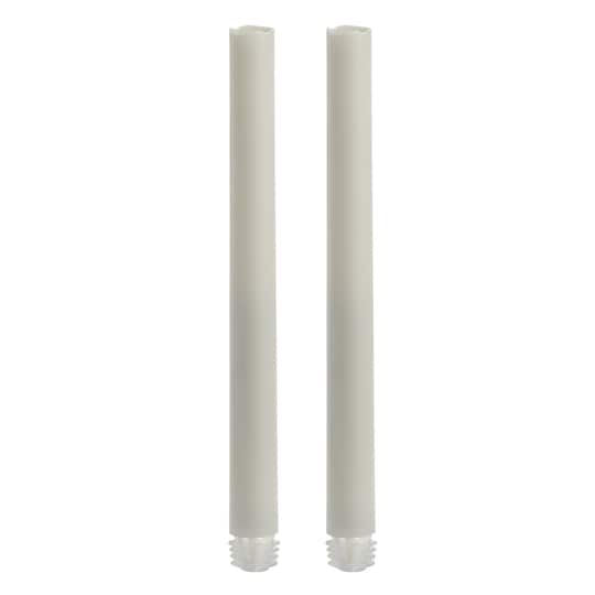 White LED Taper Candles with Timer By Ashland®